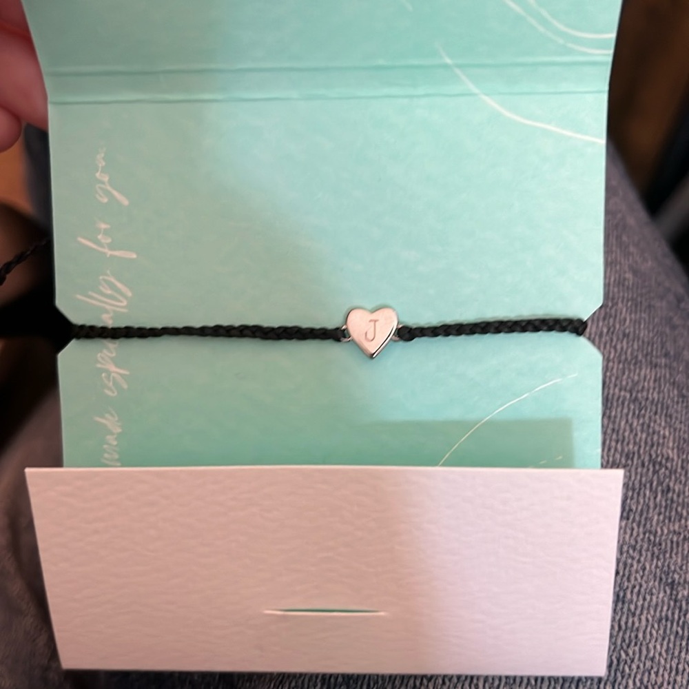 Never worn “J” Pura Vida bracelet